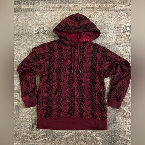 Adidas X Ivy Park Unisex Sweatshirt Hoodie In Cherry Wood Size Medium